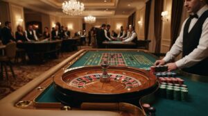Online Casino Singapore: How to Read Platform Terms and Conditions บรรยากาศโต๊ะรูเล็ตและชิปเกมในคาสิโนความบันเทิงมาตรฐาน